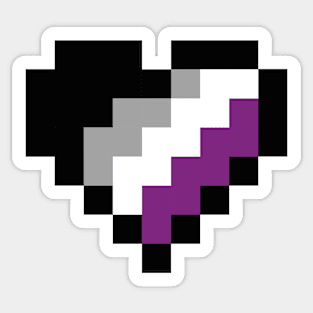 Asexual heart Sticker